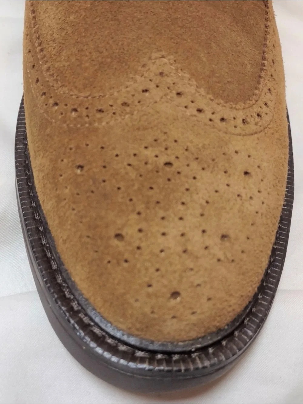 Polo Ralph Lauren Men's Asher LaceUp Suede Wingtip Oxford Shoe, Brown US 10 D US